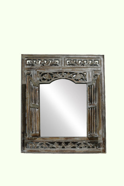 Rustic Mirror Frame with Mirror - Style 01