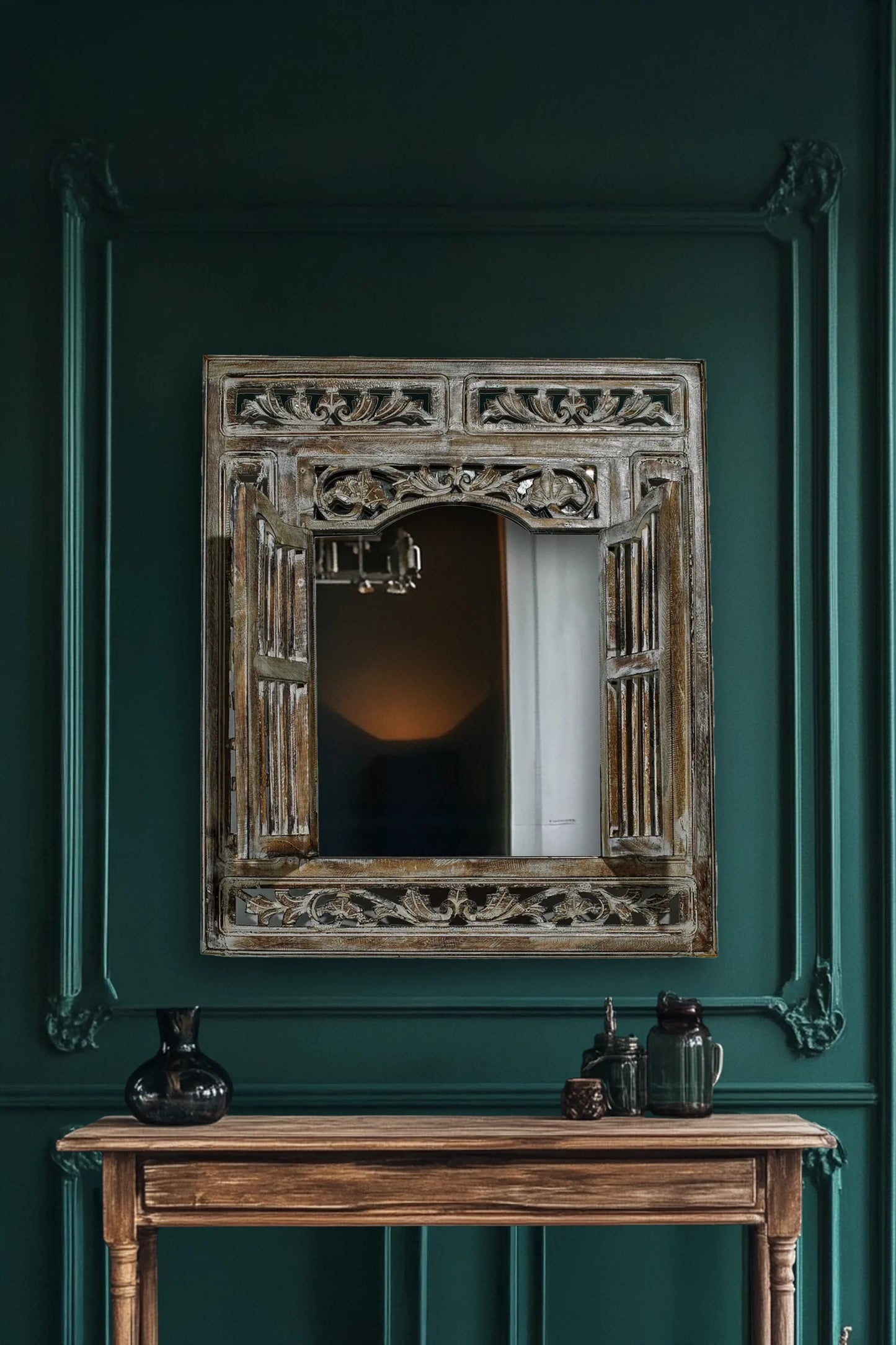 Rustic Mirror Frame with Mirror - Style 01