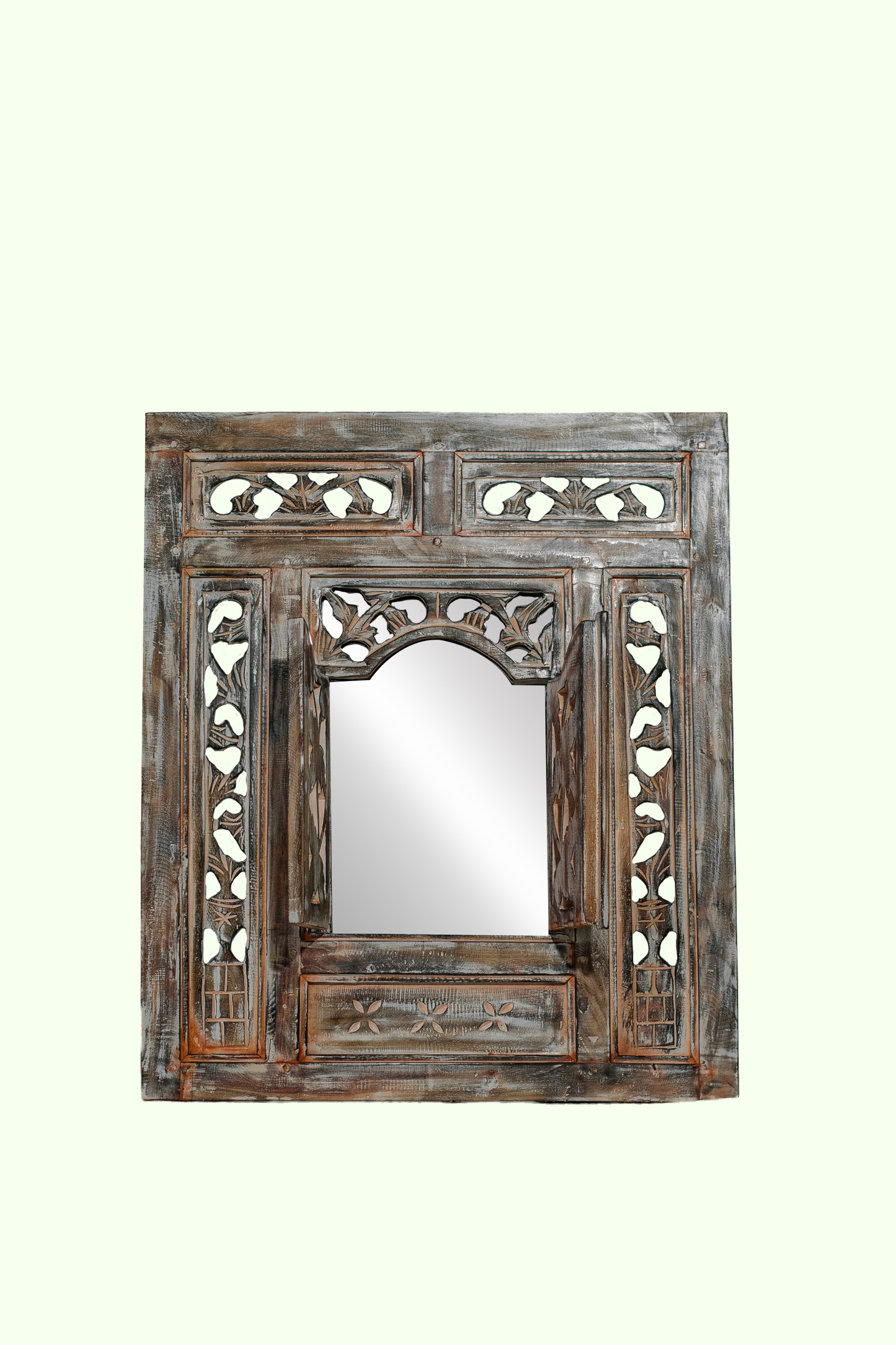 Rustic Mirror Frame with Mirror - Style 03