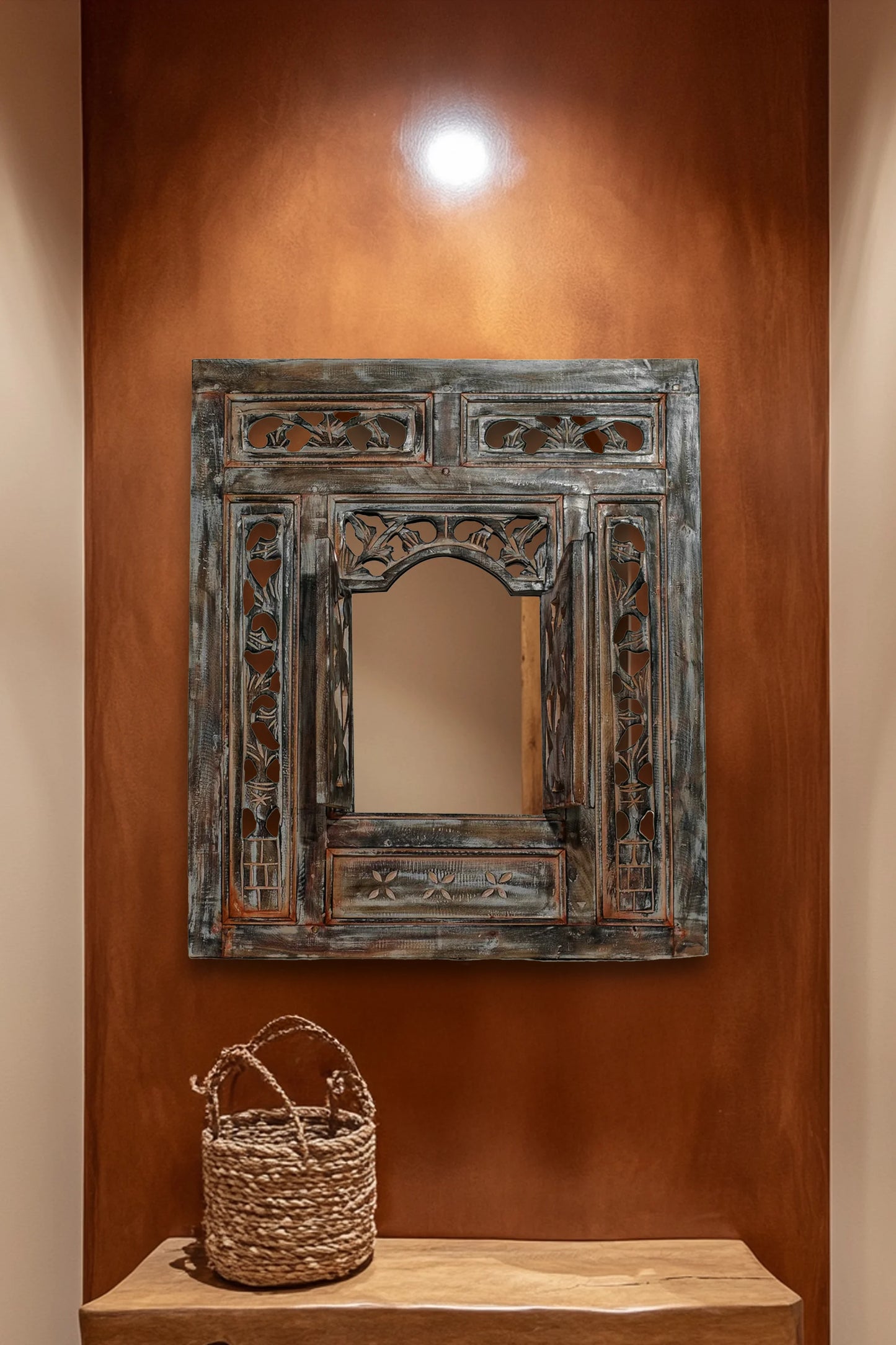 Rustic Mirror Frame with Mirror - Style 03