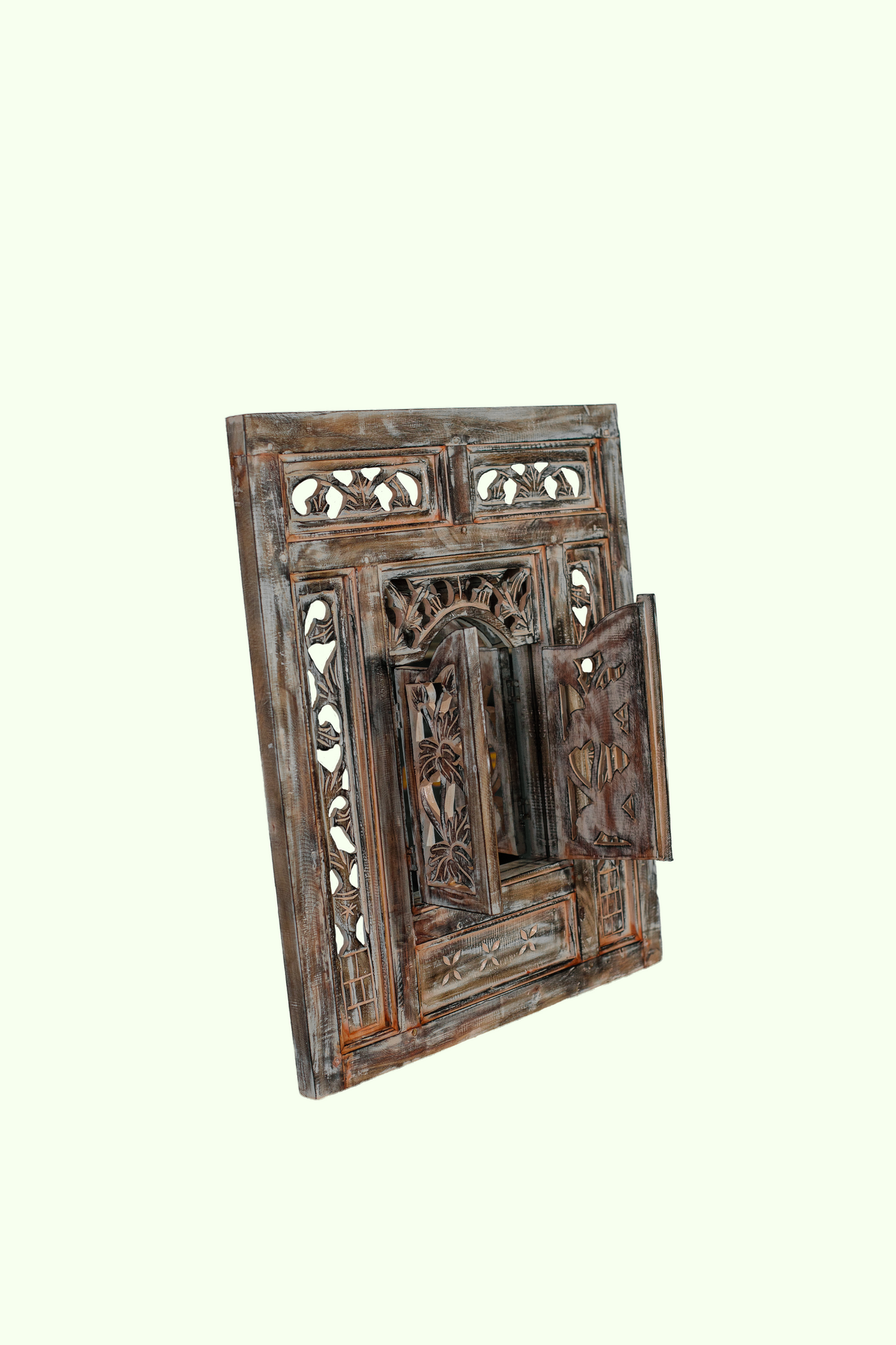 Rustic Mirror Frame with Mirror - Style 03