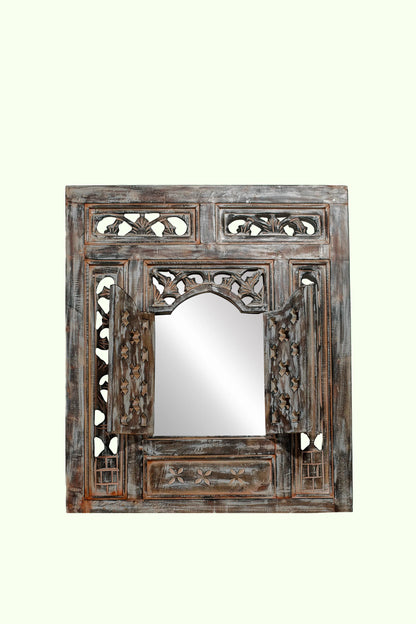 Rustic Mirror Frame with Mirror - Style 02