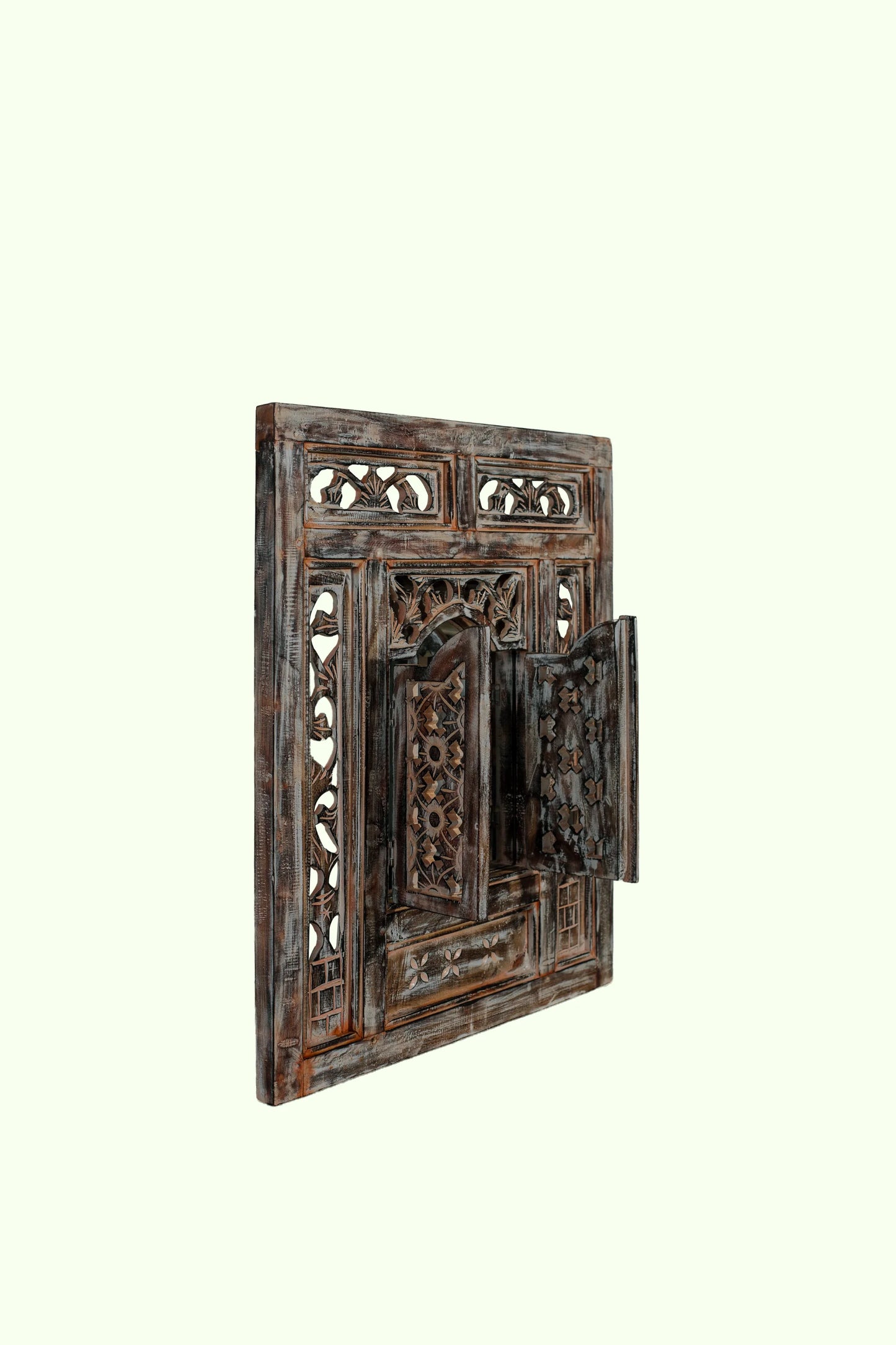 Rustic Mirror Frame with Mirror - Style 02