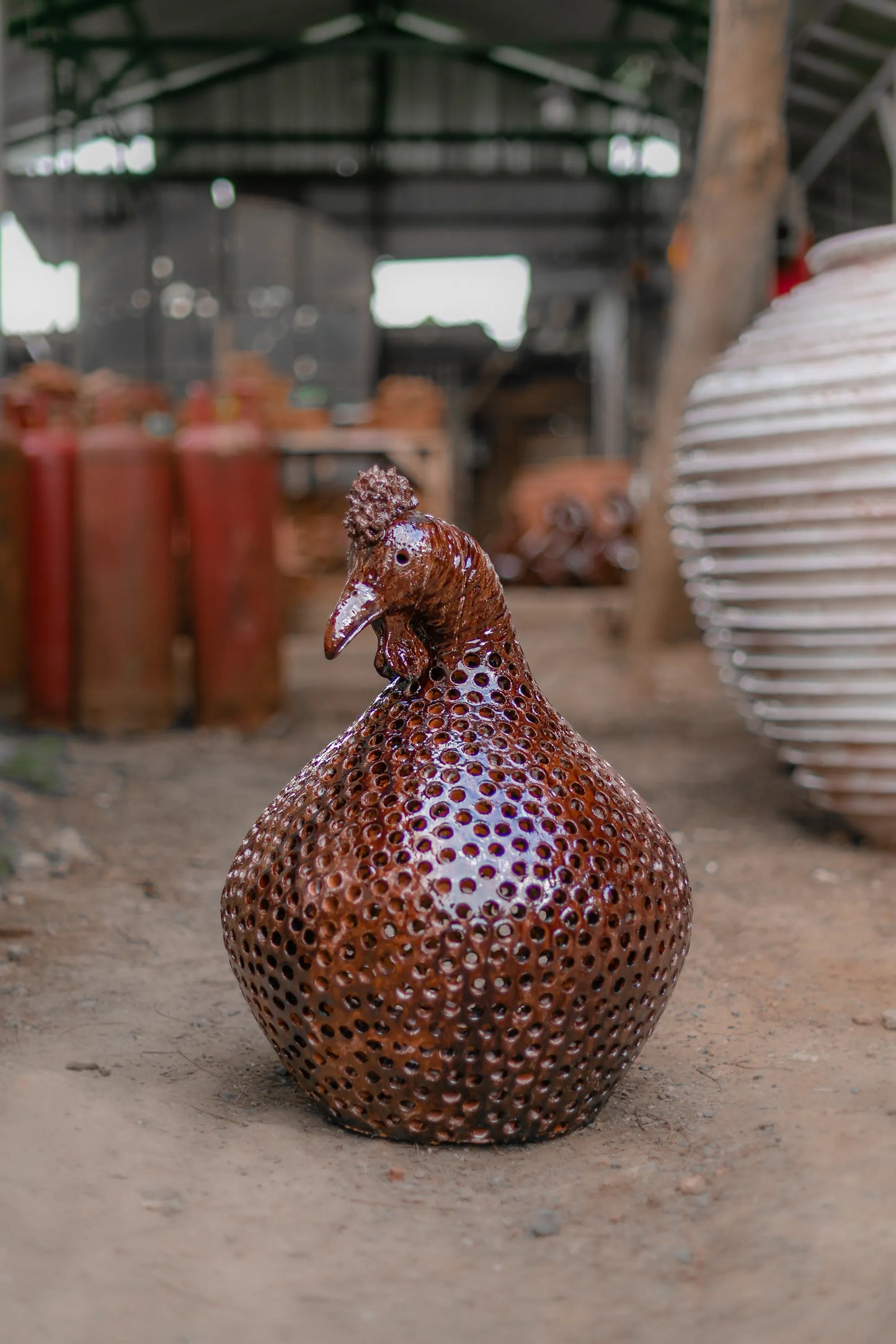 Fat Chicken Garden Lamp