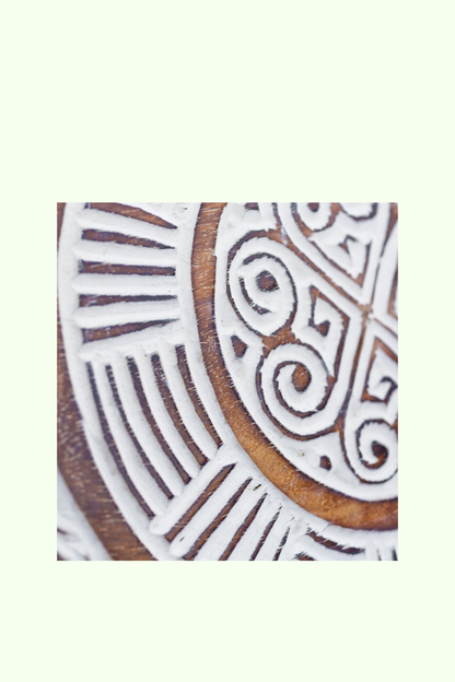 Tribal Carved Surf Board Wall Decor - Style 1