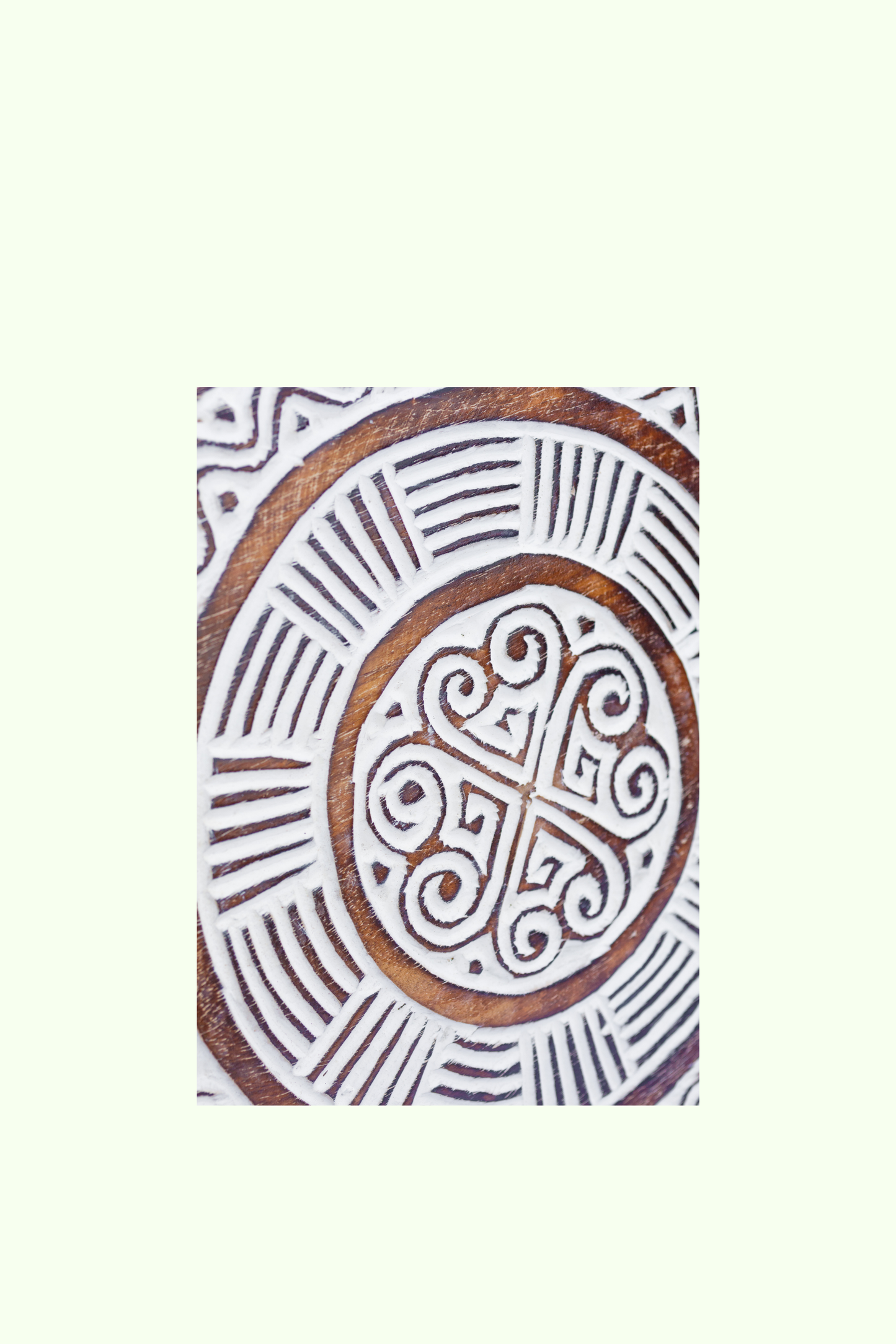 Tribal Carved Surf Board Wall Decor - Style 1