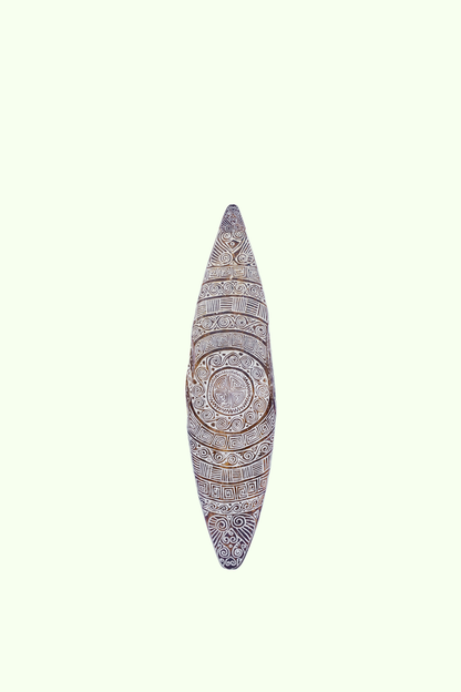 Tribal Carved Surf Board Wall Decor - Style 2