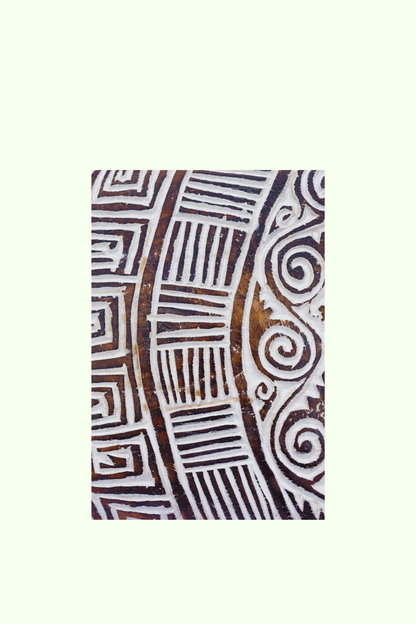 Tribal Carved Surf Board Wall Decor - Style 2