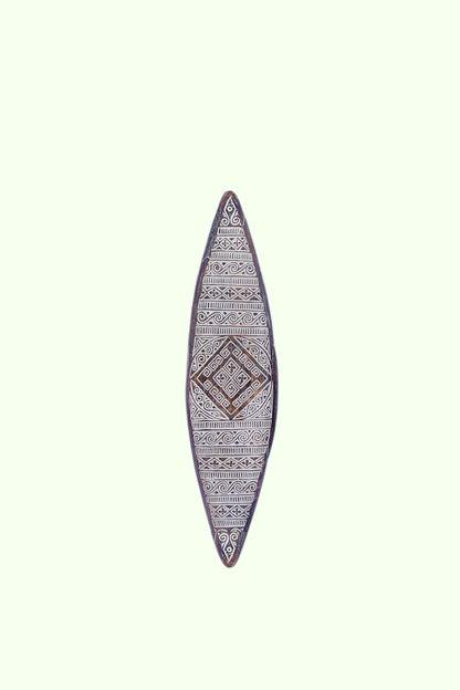 Tribal Carved Surf Board Wall Decor - Style 5