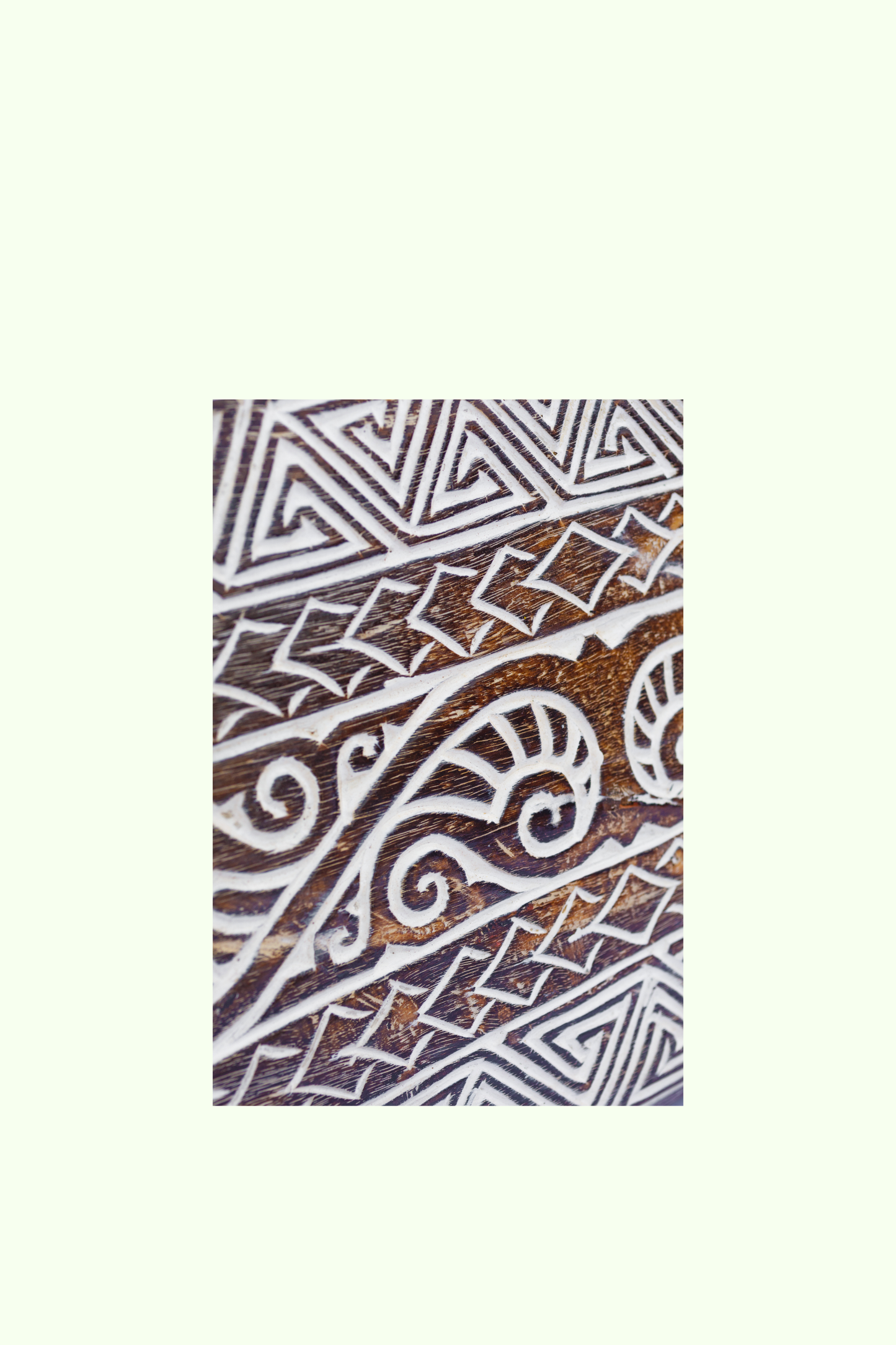 Tribal Carved Surf Board Wall Decor - Style 7