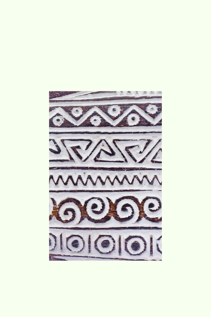 Tribal Carved Surf Board Wall Decor - Style 8