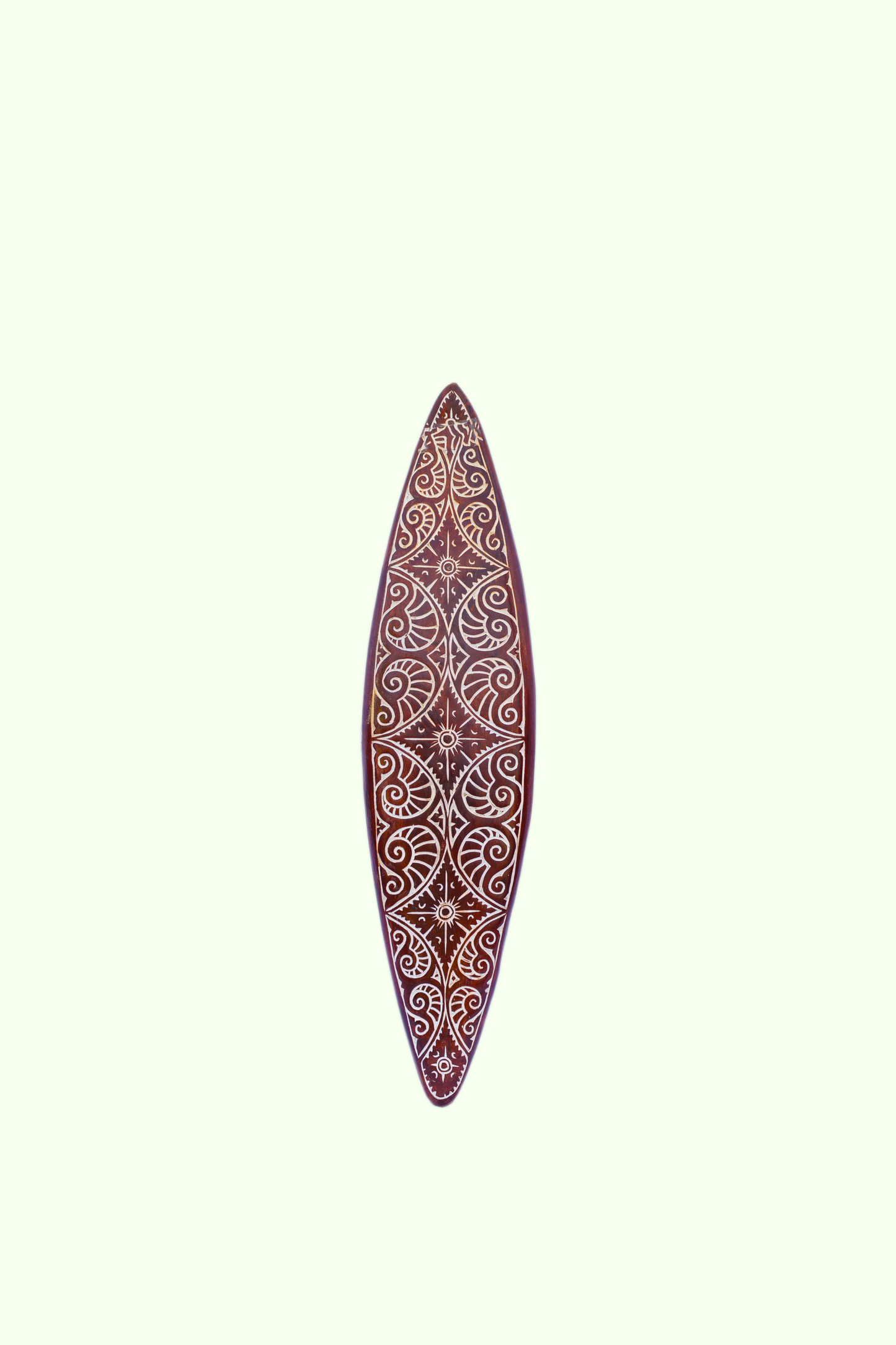 Tribal Carved Surf Board Wall Decor - Style 9