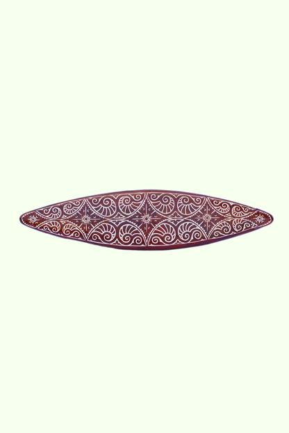 Tribal Carved Surf Board Wall Decor - Style 9