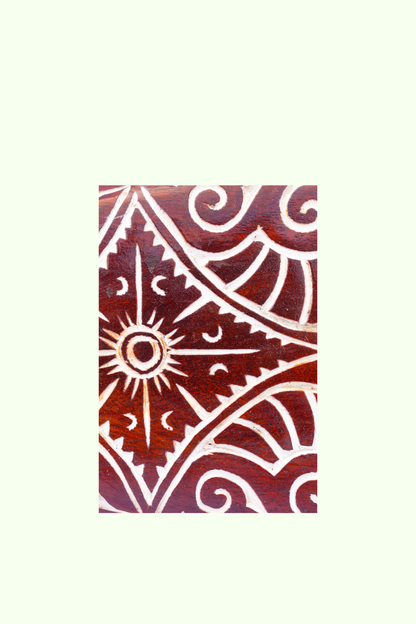 Tribal Carved Surf Board Wall Decor - Style 9