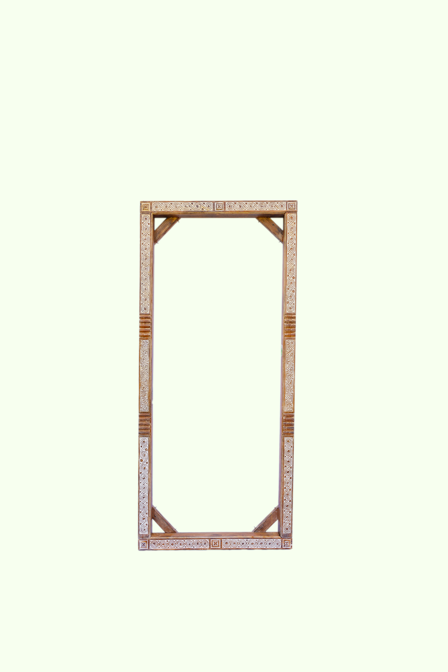 Tribal Hand Carved Mirror Frame or Entrance Door Frame-Style 3