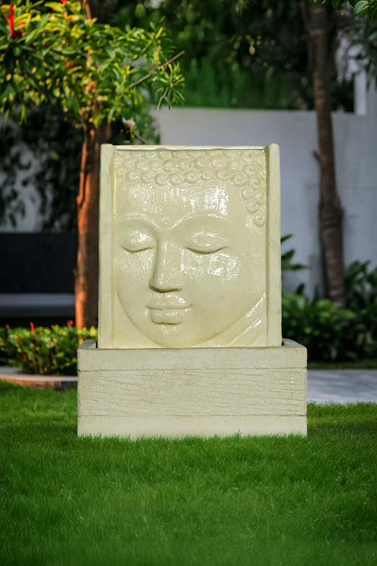 Cascading Waterfall with Buddha Face – Large