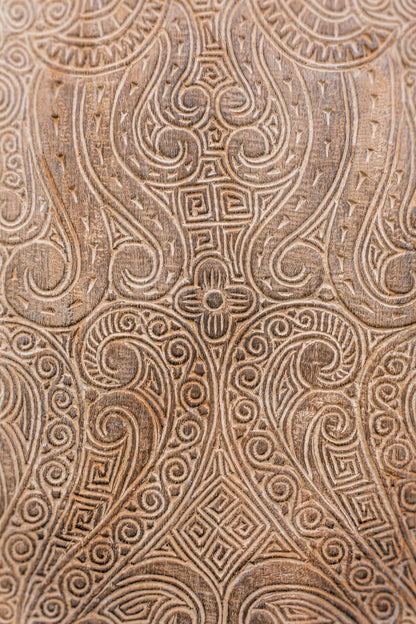 Tribal Art Carved Wall Panel - Medium