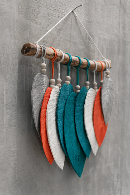 Wall Hanging Macrame - Floral Colours Hand Woven