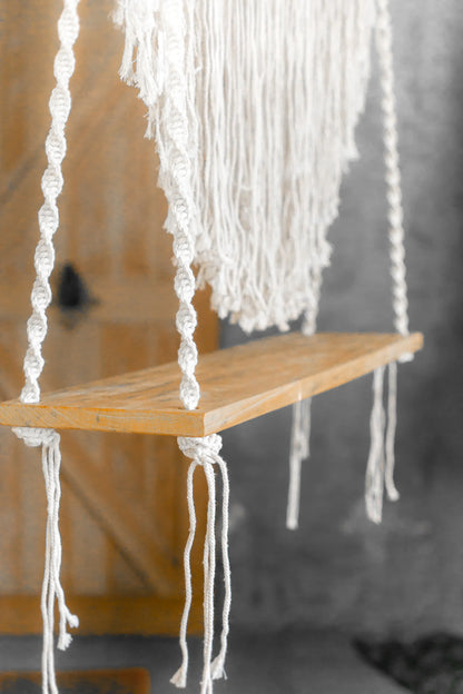 Wall Hanging Macrame - Twisted Hand Woven Intricate